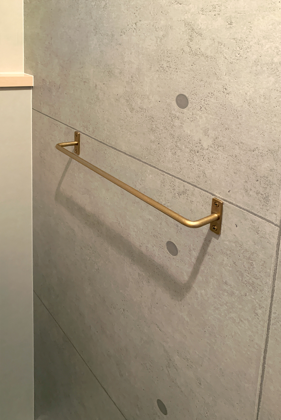 真鍮タオルバーお施主様支給